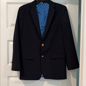 crown & ivy Navy Blazer with Gold Buttons